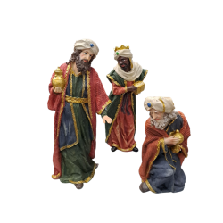 NATALE - OFFERTA Set Statuine del Presepe in Resina 11pz da 40cm