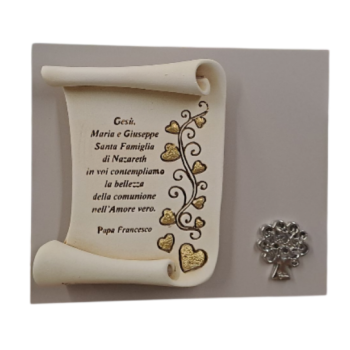 SACRAMENTI - Quadretto Pergamena con Frase