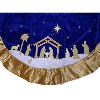 NATALE - Tappeto per Albero di Natale con Presepe 2