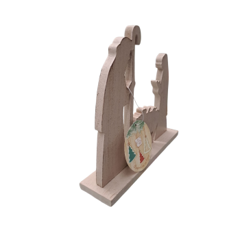 NATALE - Presepe Stilizzato Legno Scuro 2