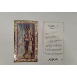 14 FEBBRAIO SAN VALENTINO - Santino con anello metallo dorato