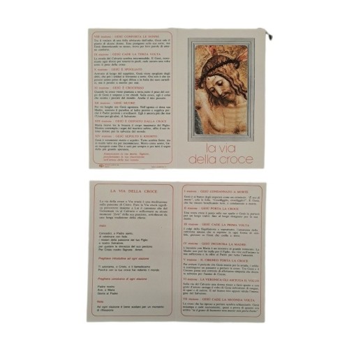VIA CRUCIS - Cartoncino Pieghevole 19x15cm...