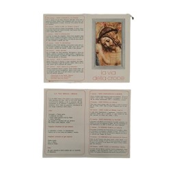 VIA CRUCIS - Cartoncino Pieghevole 19x15cm Stazioni Via Crucis