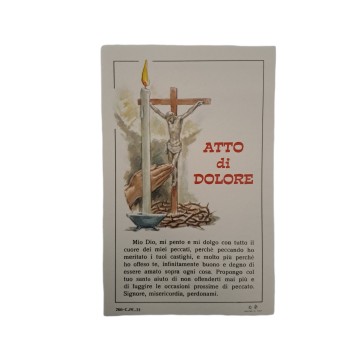 PERGAMENA ATTO DI DOLORE 14x9cm