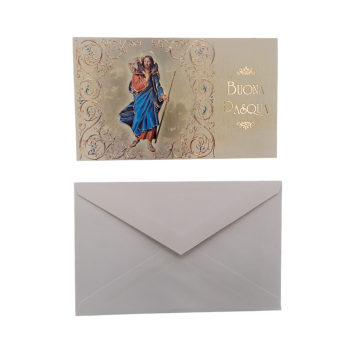 PASQUA - Biglietto di Auguri di Pasqua 13.5x8cm