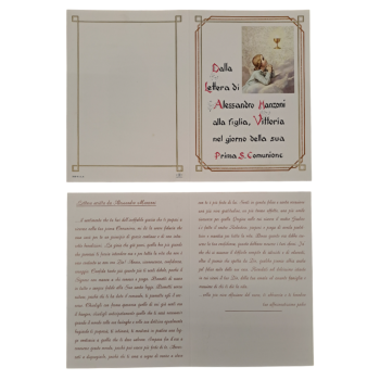 COMUNIONE - Lettera per la Prima Comunione da Alessandro...