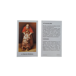 CONFESSIONE - 100pz Santino immagine del Rembrandt con Atto di Dolore