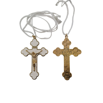 CROCE - Croce Trilobata Smaltata con Laccio