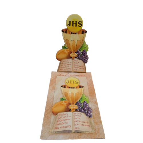 COMUNIONE - Calice con Cartoncino Ricordo Prima...