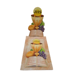 COMUNIONE - Calice con Cartoncino Ricordo Prima Comunione