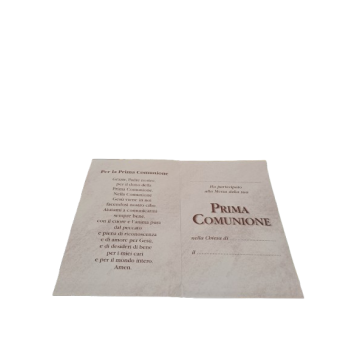 COMUNIONE - Calice con Cartoncino Ricordo Prima Comunione 2