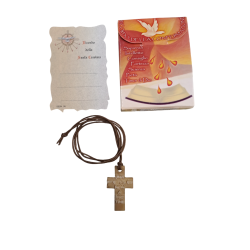 CRESIMA - Cofanetto Croce da Collo e Pergamena