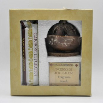 Kit Brucia incenso Marrone