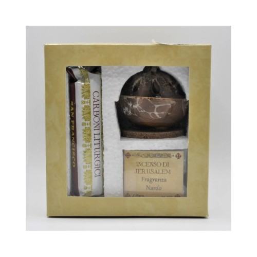 Kit Brucia incenso Marrone