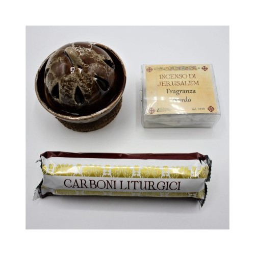 Kit Brucia incenso Marrone