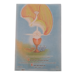 CRESIMA e COMUNIONE - Pergamena Ricordo Sacramenti