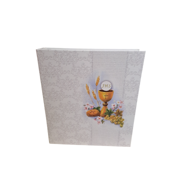 COMUNIONE - Album Comunione con Placchetta in Argento...