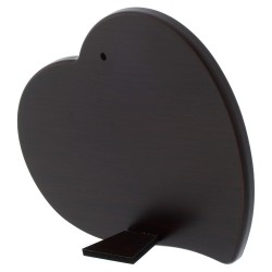 QUADRO - Cuore Angelo Custode in legno e lastra Argentata 12x10.5cm