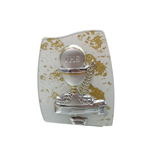 COMUNIONE - Quadretto Argento e Vetro...