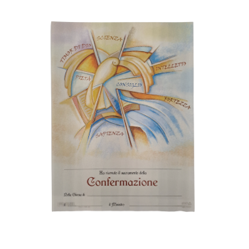 CRESIMA - Pergamena Ricordo Sacramento della Confermazione