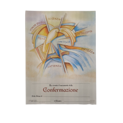 CRESIMA - Pergamena Ricordo Sacramento della Confermazione