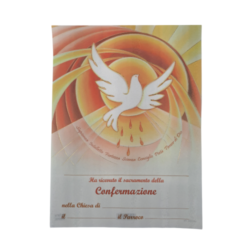 CRESIMA - Pergamena Ricordo Sacramento della...
