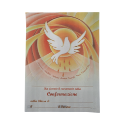 CRESIMA - Pergamena Ricordo Sacramento della Confermazione