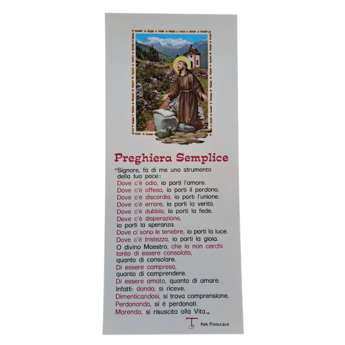 SAN FRANCESCO - Preghiera Semplice