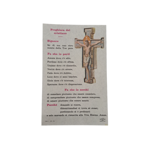 SAN FRANCESCO - Preghiera del Cristiano