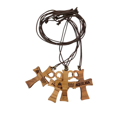 CROCI - Croce Aquileia da Collo in legno ulivo