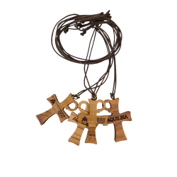 CROCI - Croce Aquileia da Collo in legno ulivo