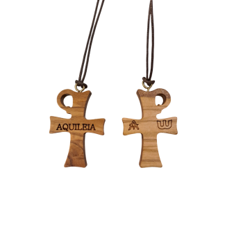 CROCI - Croce Aquileia da Collo in legno ulivo 2