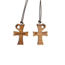 CROCI - Croce Aquileia da Collo in legno ulivo
