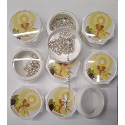 COMUNIONE - Rosario Comunione in Box disegno...