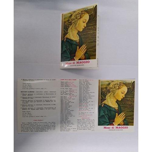 MESE di MAGGIO - Pieghevole preghiere a Maria