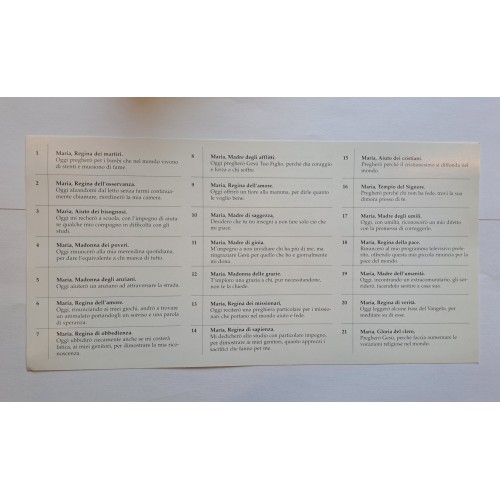 MESE di MAGGIO - Pieghevole preghiera a Maria
