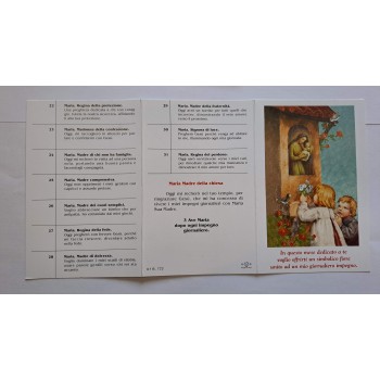 MESE di MAGGIO - Pieghevole intenzioni giornaliere a Maria 2